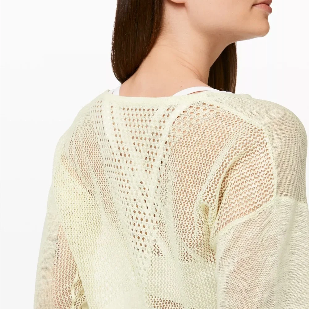 Lululemon Still Movement Sweater Linen